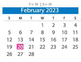 District School Academic Calendar for Falling Creek Elementary for February 2023