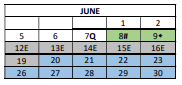 District School Academic Calendar for Hamilton Elementary School for June 2023