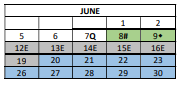 District School Academic Calendar for Dunne Elementary Math Sci & Tech Acad for June 2023