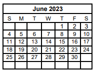 District School Academic Calendar for Challenge Academy for June 2023