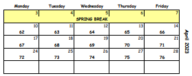 District School Academic Calendar for Tara Elementary School for April 2023