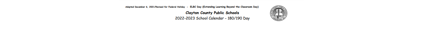 District School Academic Calendar for Lee Street Elementary School