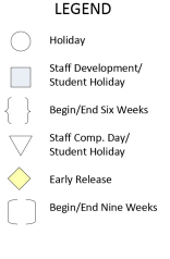 District School Academic Calendar Legend for Forest Ridge