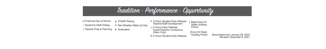 District School Academic Calendar Key for Rahe Bulverde Elementary School