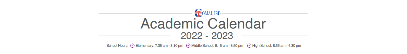 District School Academic Calendar for Freiheit Elementary