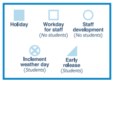 District School Academic Calendar Legend for Dolly Vogel Intermediate