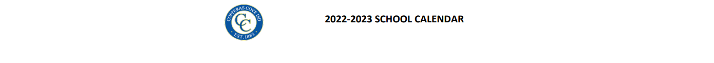 District School Academic Calendar for Crossroads High School