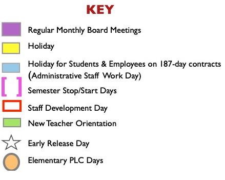 District School Academic Calendar Legend for Hc Jjaep - Excel Academy