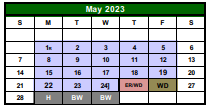 District School Academic Calendar for Cuero Intermediate School for May 2023