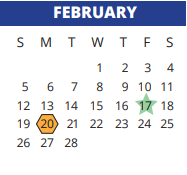 District School Academic Calendar for Willbern Elementary School for February 2023