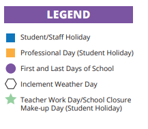 District School Academic Calendar Legend/Key McFee Elementary for October 2022