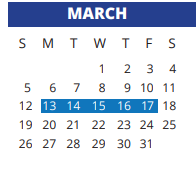 District School Academic Calendar for Cypress Springs High School for March 2023