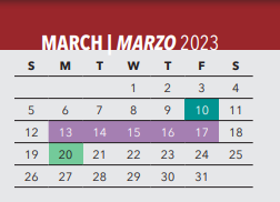 District School Academic Calendar for H Grady Spruce High School for March 2023