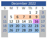 District School Academic Calendar for Rann Elementary for December 2022