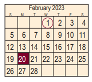 District School Academic Calendar for Fairmont Jr High for February 2023