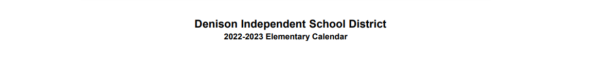 District School Academic Calendar for Mayes El