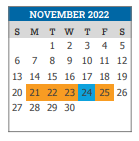 District School Academic Calendar for Ashley Elementary School for November 2022