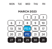 District School Academic Calendar for Sherrard Elementary School for March 2023