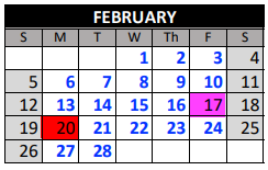 District School Academic Calendar for Rock Ridge Elementary School for February 2023