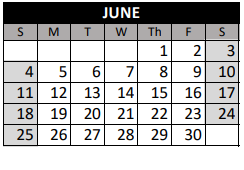 District School Academic Calendar for Northridge Elementary School for June 2023