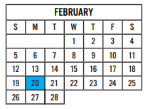 District School Academic Calendar for Walnut Springs Elementary School for February 2023
