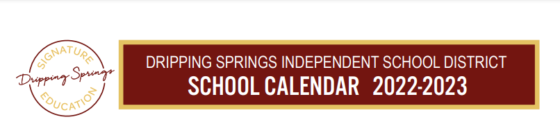 District School Academic Calendar for Dripping Springs Middle