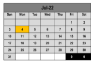 District School Academic Calendar for Kennemer Middle School for July 2022