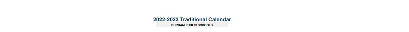 District School Academic Calendar for James E Shepard Middle