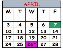 District School Academic Calendar for Ramona Boulevard Elementary School for April 2023