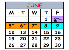 District School Academic Calendar for Brentwood Elementary School for June 2023