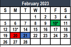 District School Academic Calendar for Bryson Elementary for February 2023