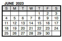 District School Academic Calendar for Vogel Elementary School for June 2023