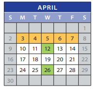 District School Academic Calendar for Woodmont Elementary School for April 2023