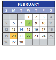 District School Academic Calendar for Enterprise Elementary School for February 2023