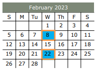 District School Academic Calendar for Ferris Intermediate for February 2023