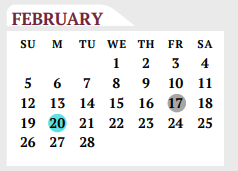 District School Academic Calendar for Floresville Elementary for February 2023