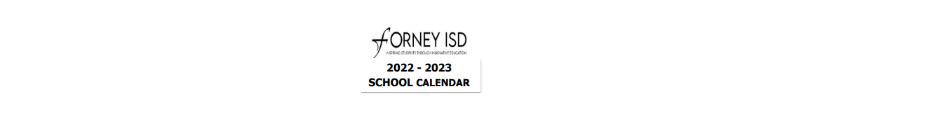 District School Academic Calendar for Forney Middle