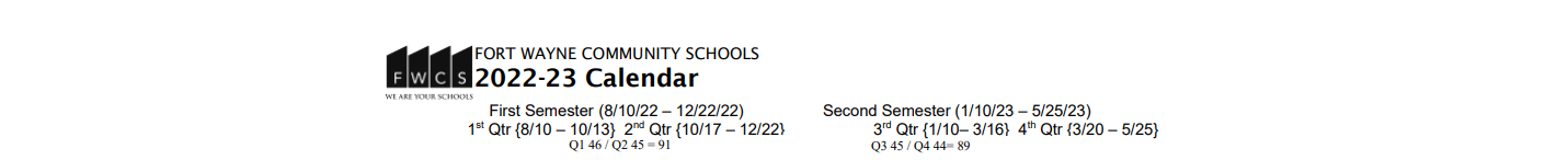 District School Academic Calendar for Franke Park Elementary School