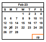 District School Academic Calendar for Vallejo Mill Elementary for February 2023