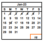 District School Academic Calendar for Niles Elementary for January 2023