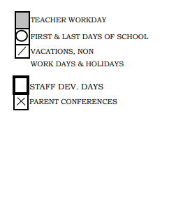 District School Academic Calendar Legend for Durham (J. Haley) Elementary
