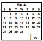 District School Academic Calendar for Green (harvey) Elementary for May 2023