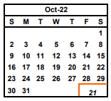 District School Academic Calendar for Centerville Junior High for October 2022