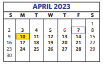 District School Academic Calendar for Crestview Elementary for April 2023