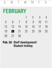 District School Academic Calendar for Bussey Middle for February 2023