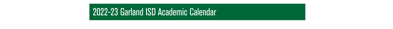 District School Academic Calendar for Sam Houston Middle