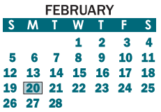 District School Academic Calendar for Brookside Elementary for February 2023