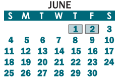 District School Academic Calendar for Springfield Primary for June 2023