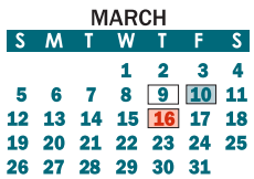 District School Academic Calendar for Springfield Primary for March 2023