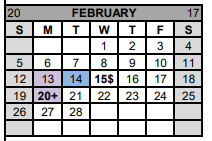 District School Academic Calendar for Gatesville J H for February 2023